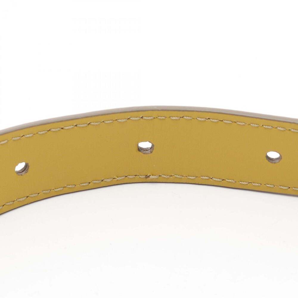 CHRISTIAN DIOR Yellow Leather Shoulder Bag - Picture 6 of 9